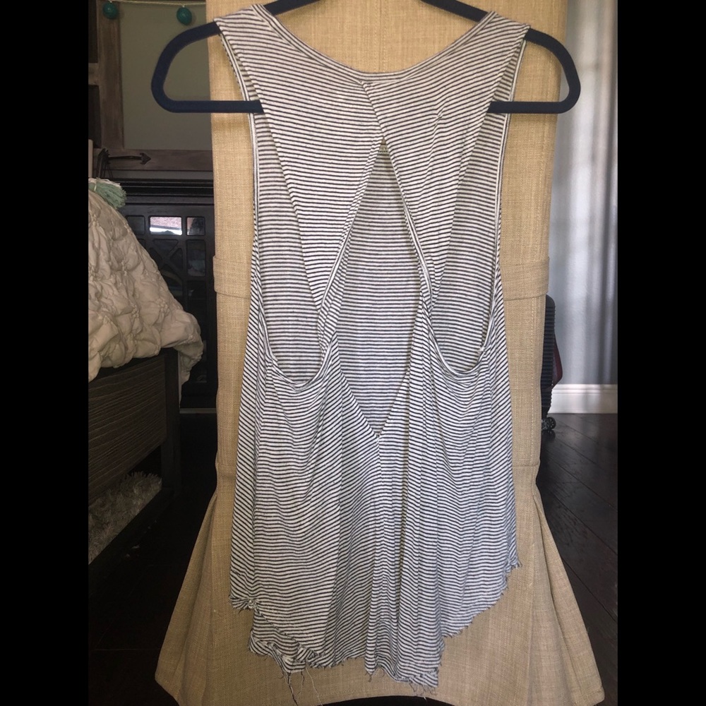 Super soft striped tank
